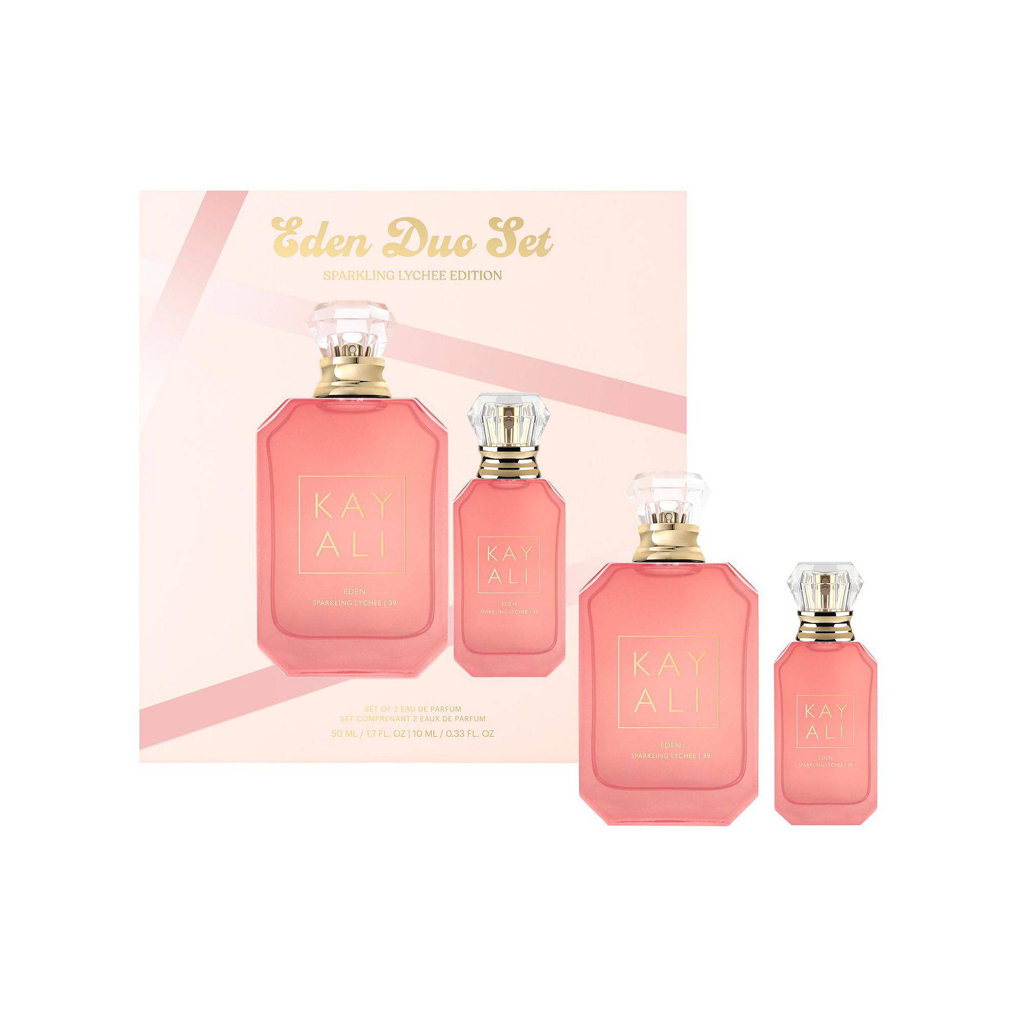 Kayali EDEN SPARKLING LYCHEE | 39 Perfume Duo Set, Multiline