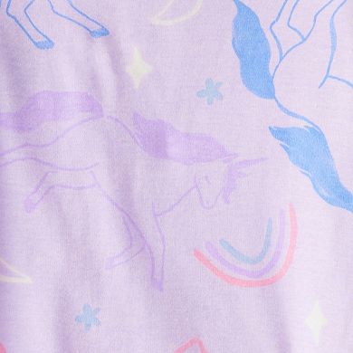 Baby & Toddler Girl Carter's 4-pc. Unicorn Print Pajama Top & Pajama Bottoms Set
