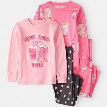 Toddler Girls Carter's Movie Print 4 pc Pajama Top & Pajama Bottoms Set