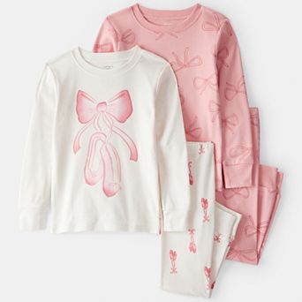 Baby & Toddler Girl Carter's 4 pc Ballet Print Pajama Top & Pajama Pants Set