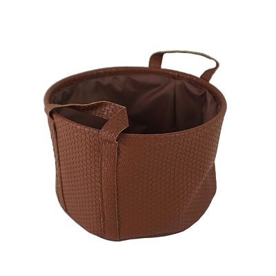 Neatly Faux Leather Basket