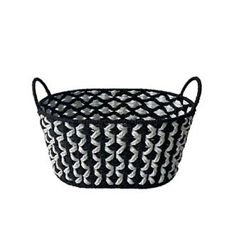 Neatly Marled Paper Rope Basket