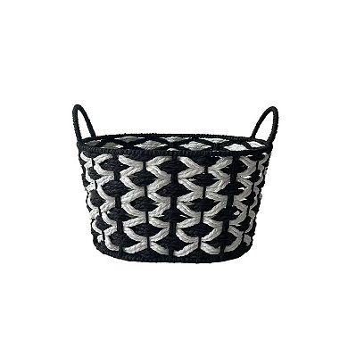Neatly Marled Paper Rope Basket