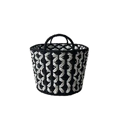Neatly Marled Paper Rope Basket