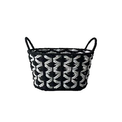 Neatly Marled Paper Rope Basket