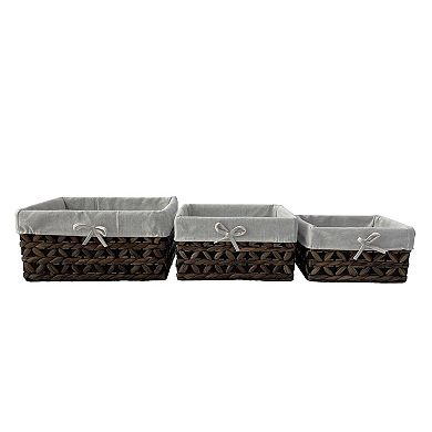Neatly Water Hyacinth Low Basket