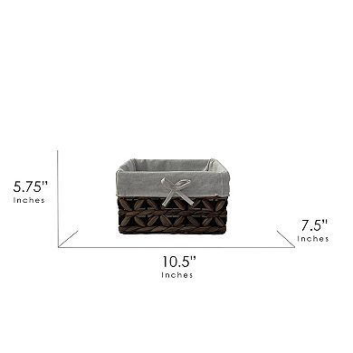 Neatly Water Hyacinth Low Basket