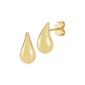 LUMINOR GOLD 14k Gold Teardrop Stud Earrings