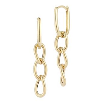 LUMINOR GOLD 14k Gold Link Drop Earrings