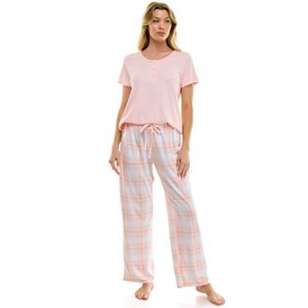 Women's Croft & Barrow® Pajama Top & Pajama Pants Set