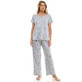 Women's Croft & Barrow® Pajama Top & Pajama Pants Set