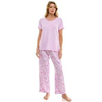 Women's Croft & Barrow® Pajama Top & Pajama Pants Set
