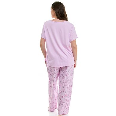 Plus Size Croft & Barrow® Cozy Luxe Pajama Top & Pajama Pants Set