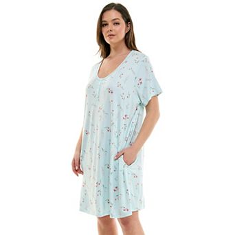 Plus Size Croft & Barrow® Cozy Luxe Long Sleeve Pajama Sleepshirt
