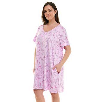 Plus Size Croft & Barrow® Cozy Luxe Long Sleeve Pajama Sleepshirt