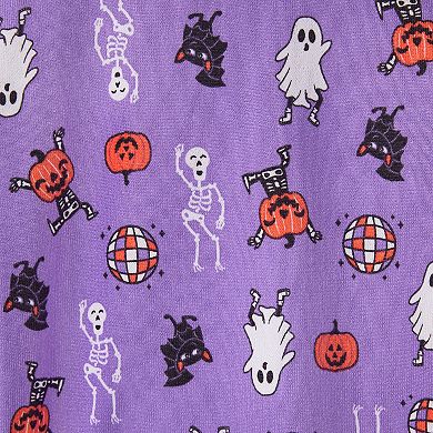 Girls 4-12 Cuddl Duds® Snug Fit Long Sleeve Halloween Pajama Top & Pajama Bottoms Set