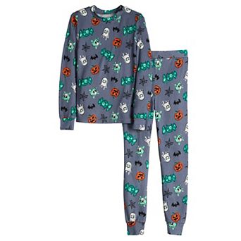 Boys 6-14 Cuddl Duds Snug Fit Halloween Long Sleeve Pajama Top & Pajama Bottoms Set