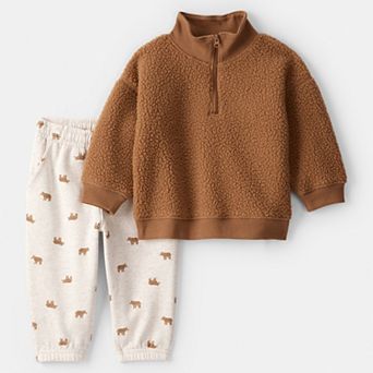 Baby Boy Carter's 2 pc Teddy Pullover & Joggers Set