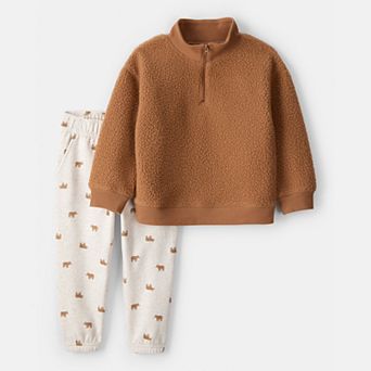 Toddler Boy Carter's 2 pc Teddy Pullover & Joggers Set