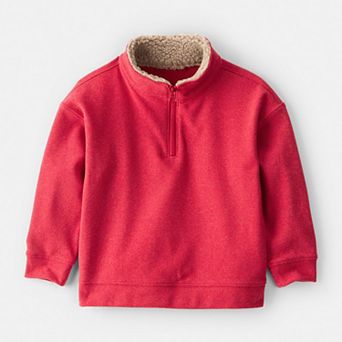 Toddler Boy Carter's Long-Sleeve Quarter-Zip Pullover Sweatshirt