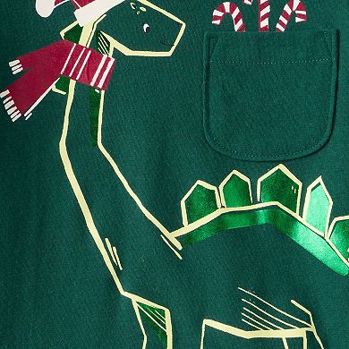 Toddler Boy Carter's Dinosaur Holiday Graphic T-Shirt
