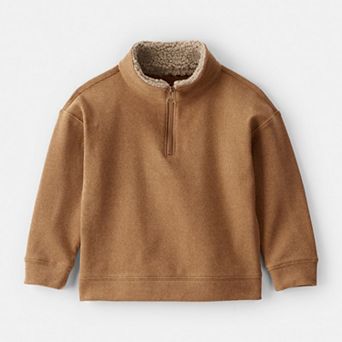 Toddler Boy Carter's Long-Sleeve Quarter-Zip Pullover Sweatshirt