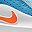 Glacier Blue Orange