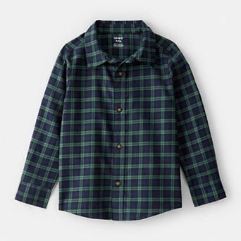 Boys 4-14 Carter's Plaid Long-Sleeve Button-Down Shirt