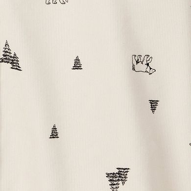 Boys 4-14 Carter's Christmas Print Corduroy Long-Sleeve Button-Down Shirt