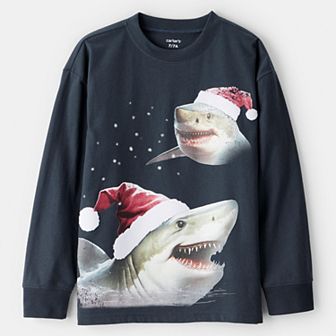 Boys 4-14 Carter's Santa Shark Graphic T-Shirt