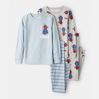 Boys 4-14 Carter's 4 pc Pajama Top & Pajama Bottoms Set