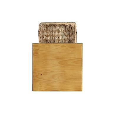 Linon Haven Hyacinth Basket Storage Tower