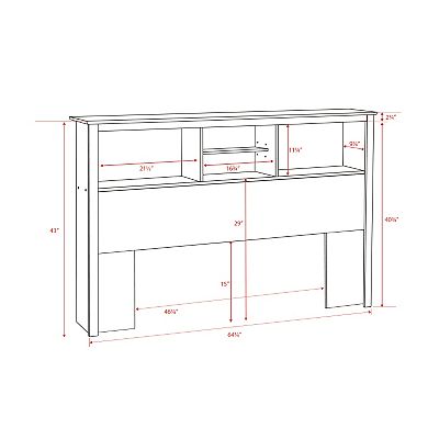 Prepac Full/Queen Bookcase Headboard