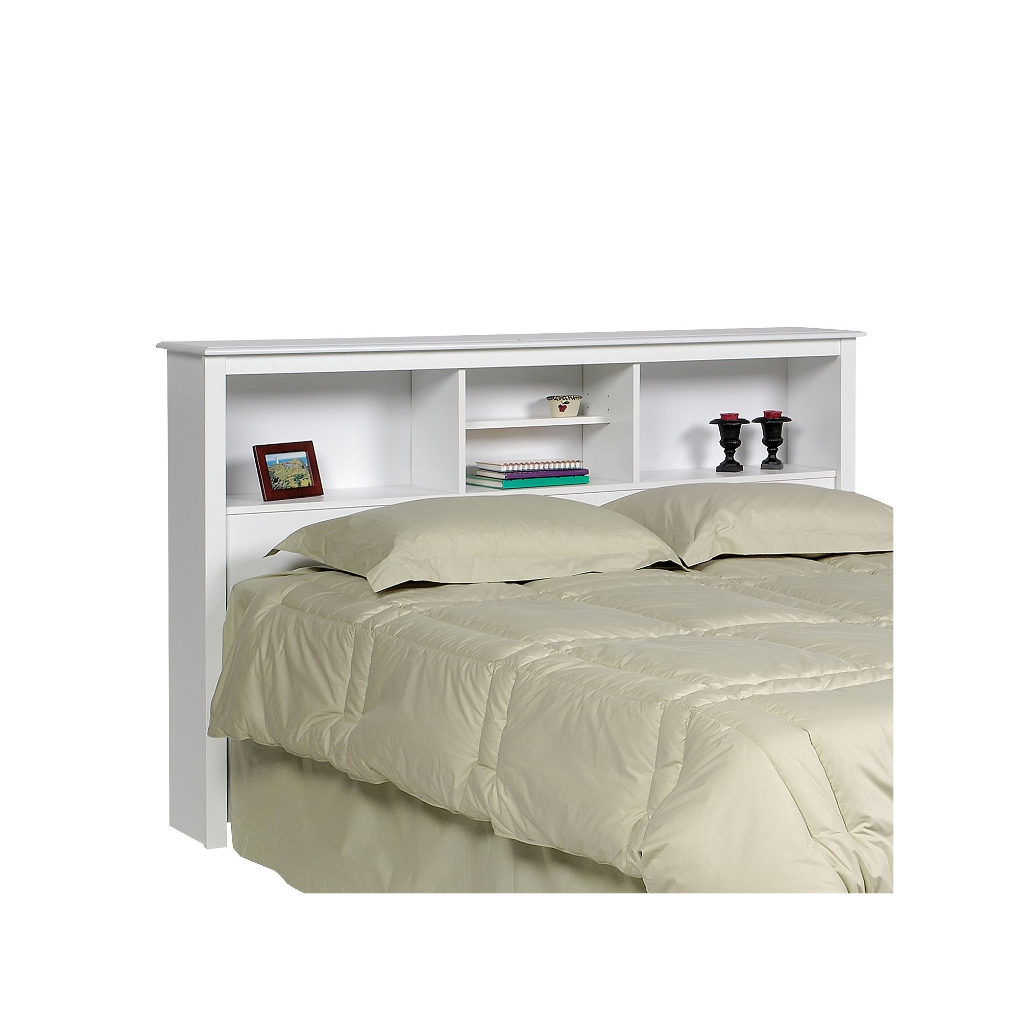 Prepac Full/Queen Bookcase Headboard, White
