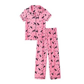 Girls 4-12 Cuddl Duds® 2 pc Halloween Pajama Top & Pajama Bottoms Set
