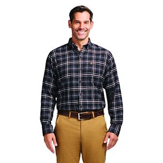 Men's IZOD Flannel Long Sleeve Button-Down Shirt
