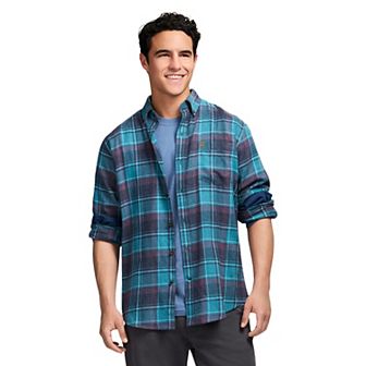 Men's IZOD Flannel Long Sleeve Button-Down Shirt