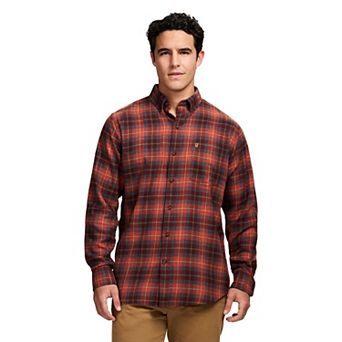 Men's IZOD Long Sleeve Flannel Button-Down Shirt