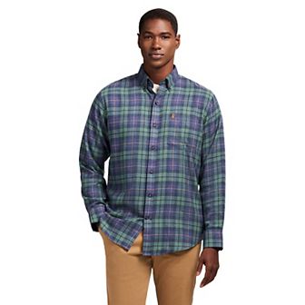 Men's IZOD Flannel Long Sleeve Button-Down Shirt
