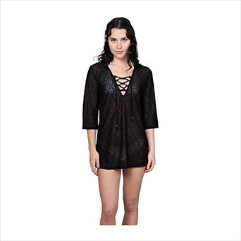 Women's Portocruz Lace Up Tunic Swim Cover Up