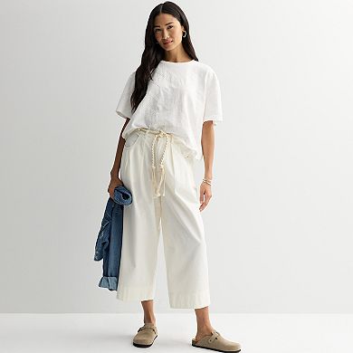 Women's MNK Lace Contrast Knit Tee
