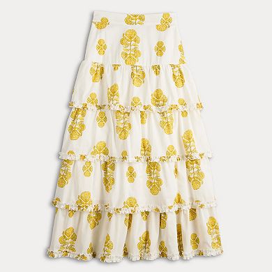 Women's MNK Tiered Maxi Skirt