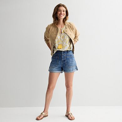 Women's MNK Embroidered Sleeveless Top with Tassel Detail