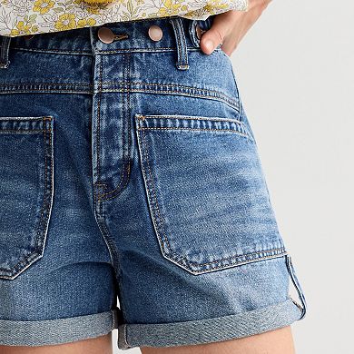 Women's MNK Front Pocket Denim Shorts