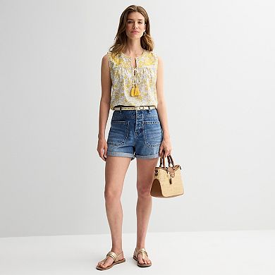 Women's MNK Front Pocket Denim Shorts