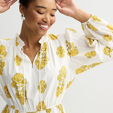 Women's MNK Tiered Long Sleeve Dress