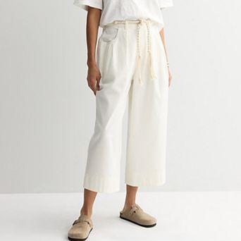 Women's MNK Belted Wide Leg Pants