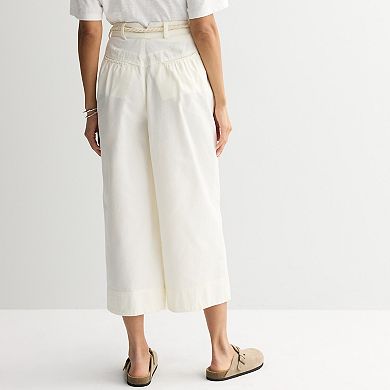 Women's MNK Belted Wide Leg Pants