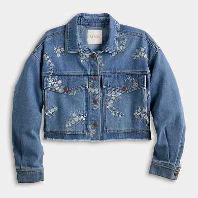 Women's MNK Embroidered Denim Jacket
