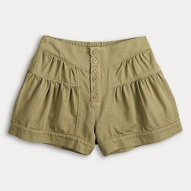 Women's MNK Button Front Shorts